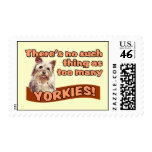 YORKSHIRE TERRIERS POSTAGE STAMPS