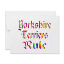 Yorkshire Terriers Rule invitations