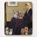 Yorkshire Terriers (Seven) - Whistlers Mother Mouse Pad