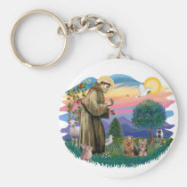 Yorkshire Terriers (two) keychains