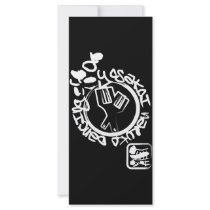 Yosakoi Naruko Dancing Rack Card Design