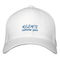 Yosemite Ball Cap, White embroidered hats