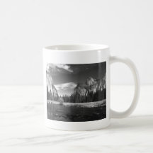 Yosemite Ca Half Dome B&W Mugs