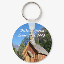 Yosemite Church Bride & Groom Keychain