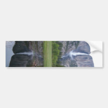 yosemite falls reflection bumper sticker