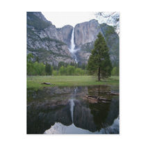 yosemite falls reflection postcards