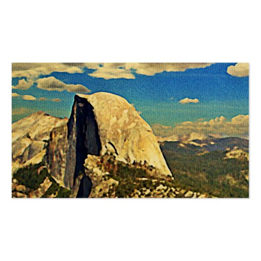 Yosemite Half Dome Business Card Templates (front side)