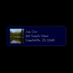 Yosemite Lake Reflection Return Address Label