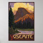Yosemite National Park - Half Dome Travel Poster at Zazzle