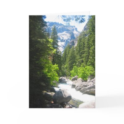 yosemite river card by cardart