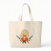 Yosemite Sam Back Off Tote Bags
