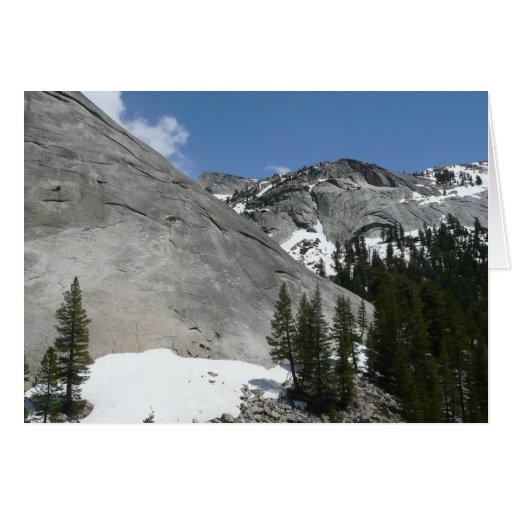 Yosemite Snowy Granite Domes Card