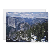 Yosemite Valley And Sierra Nevada From Dewey Point Custom Invites