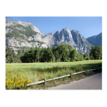Yosemite Valley Meadow, El Capitan, Staycation Postcard