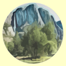 Yosemite Valley painting plates
