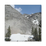 Yosemite's Snowy Granite Domes Magnet