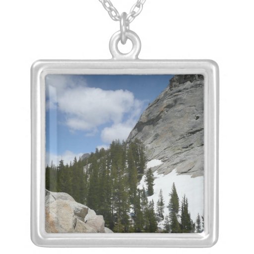 Yosemite's Snowy Granite Domes Necklace