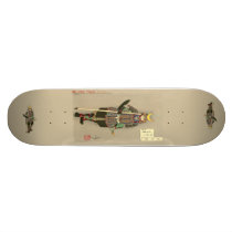 Yoshitoshi - War Helmet with Third Day Moon  Skate Skate Board Deck