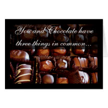 You and Chocolate, Sweet Romantic Valentine's Day Cards