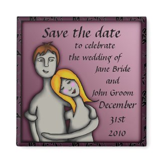 You and me, save the date magnet magnet