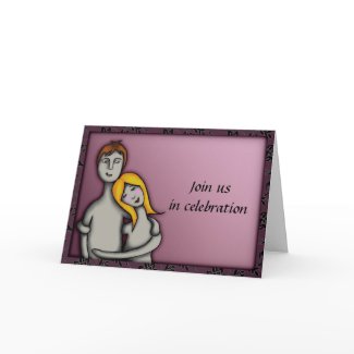 You and me, wedding invite card card