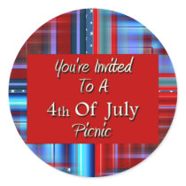 You're Invited To A 4th Of July Picnic stickers