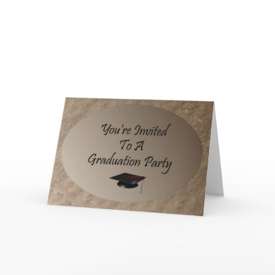 You're Invited To A Graduation Party Card by TheStampStore