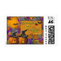 You're Invited To A Halloween Party postage