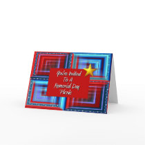 You're Invited To A Memorial Day Picnic cards by JustParties You're Invited To A Memorial Day Picnic cards