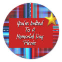 You're Invited To A Memorial Day Picnic stickers