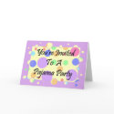 You're Invited To A Pajama Party cards