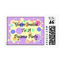 You're Invited To A Pajama Party postage