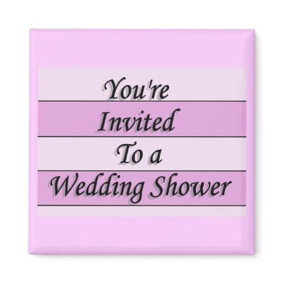 You&amp;apos;re Invited To A Wedding Shower Magnet by TheStampStore
