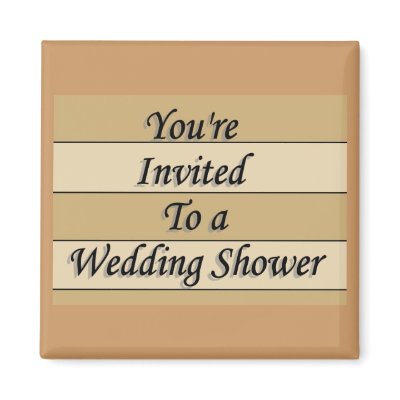 You&amp;apos;re Invited To A Wedding Shower Magnet by TheStampStore