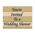 You're Invited To A Wedding Shower postcards by TheStampStore You're Invited To A Wedding Shower postcards