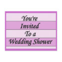 You're Invited To A Wedding Shower postcards by TheStampStore You're Invited To A Wedding Shower postcards
