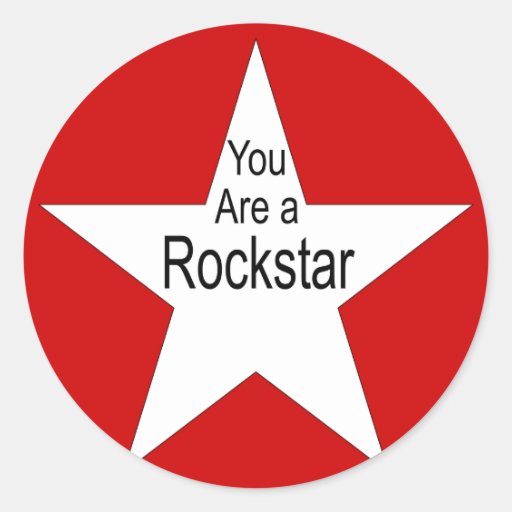 You Are A Rockstar Stickers Zazzle