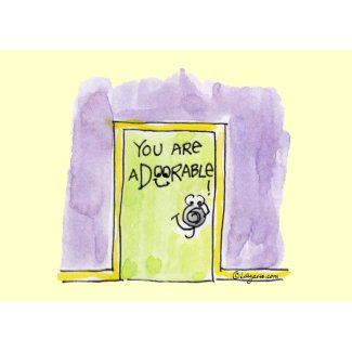 You are aDOORable cartoon card