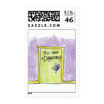 You are aDOORable cartoon Stamps