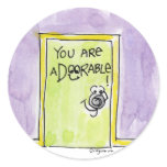 You are aDOORable cartoon stickers
