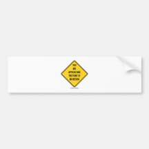 You Are Approaching The Point Of No Return Sign Bumper Sticker