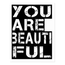 YOU ARE BEAUTI FUL POST CARDS