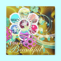 You Are Beautiful magnets