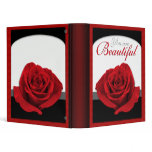 You Are Beautiful Red Rose Binder