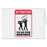 You Are Being Monitored - Office Humor Card