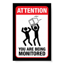 You Are Being Monitored - Office Humor posters