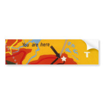 You Are Here bumper sticker