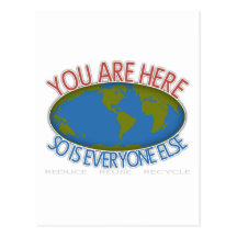You Are Here Environmental Postcards