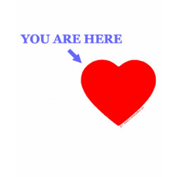 YOU ARE HERE Ladies Tee Shirt shirt