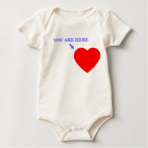 "YOU ARE HERE" Onesie t-shirts by Swisstoons "YOU ARE HERE" Onesie t-shirts